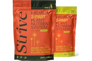 Strive Fertilizer Starter Kit Combo - Veg + Bloom General Hydroponic Nutrients - Indoor, Outdoor and Soil Growing Plant Food 