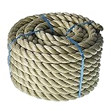 elfinrm 1 inch x 50 feet Twisted ProManila Rope