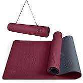 IUGA Yoga Mat Thick Non Slip Anti-tear Pilates Mat Eco Friendly Hot Yoga Mats for Workout & Exercise(72