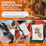 VidaTeco A4 Laminator 4 in 1 30 Pouches Trimmer Corner Rounder 0.6mm view 8