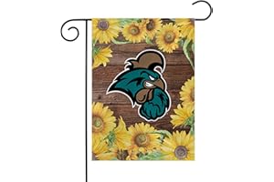 Rico Industries NCAA Coastal Carolina Chanticleers Sunflower Spring 13" x 18" Double Sided Garden Flag