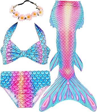 colas de sirena para niñas amazon