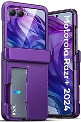 ATATOO for Motorola Razr+ Plus 2024 Case, Built-in