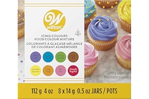 Wilton Icing Colours Gel Set, 8 - 14.1g (0.5oz) jars