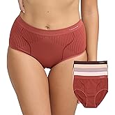 TAHARI Women's 5-Pack Ribbed Seamless Underwear Brief