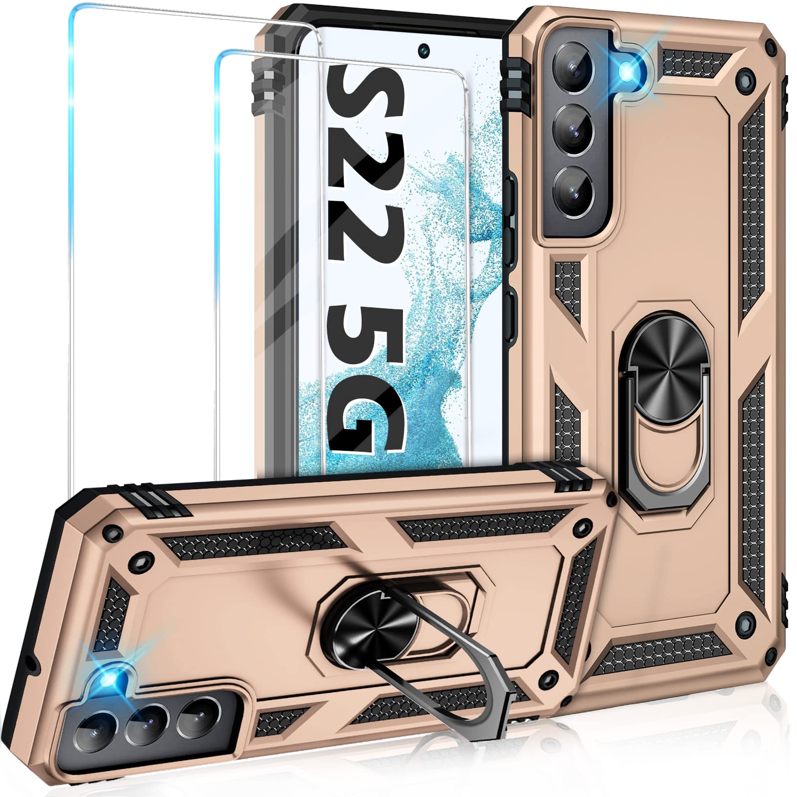 for Samsung Galaxy S22 5G Case with Built in Screen