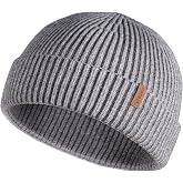 FURTALK Fisherman Beanie for Men Women Sytlish Short Cuff Knittet Watch Cap Winter Hats