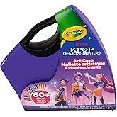 Crayola Kpop Demon Hunters Art Case (40+pcs), Coloring &amp; Sticker Craft Kit | Arts &amp; Crafts Kit, Holiday, Birthday Gift for Kids &amp; Teens, Screen Free Travel Activity Set, Kpop Demon Hunters Toys, Ages 8+