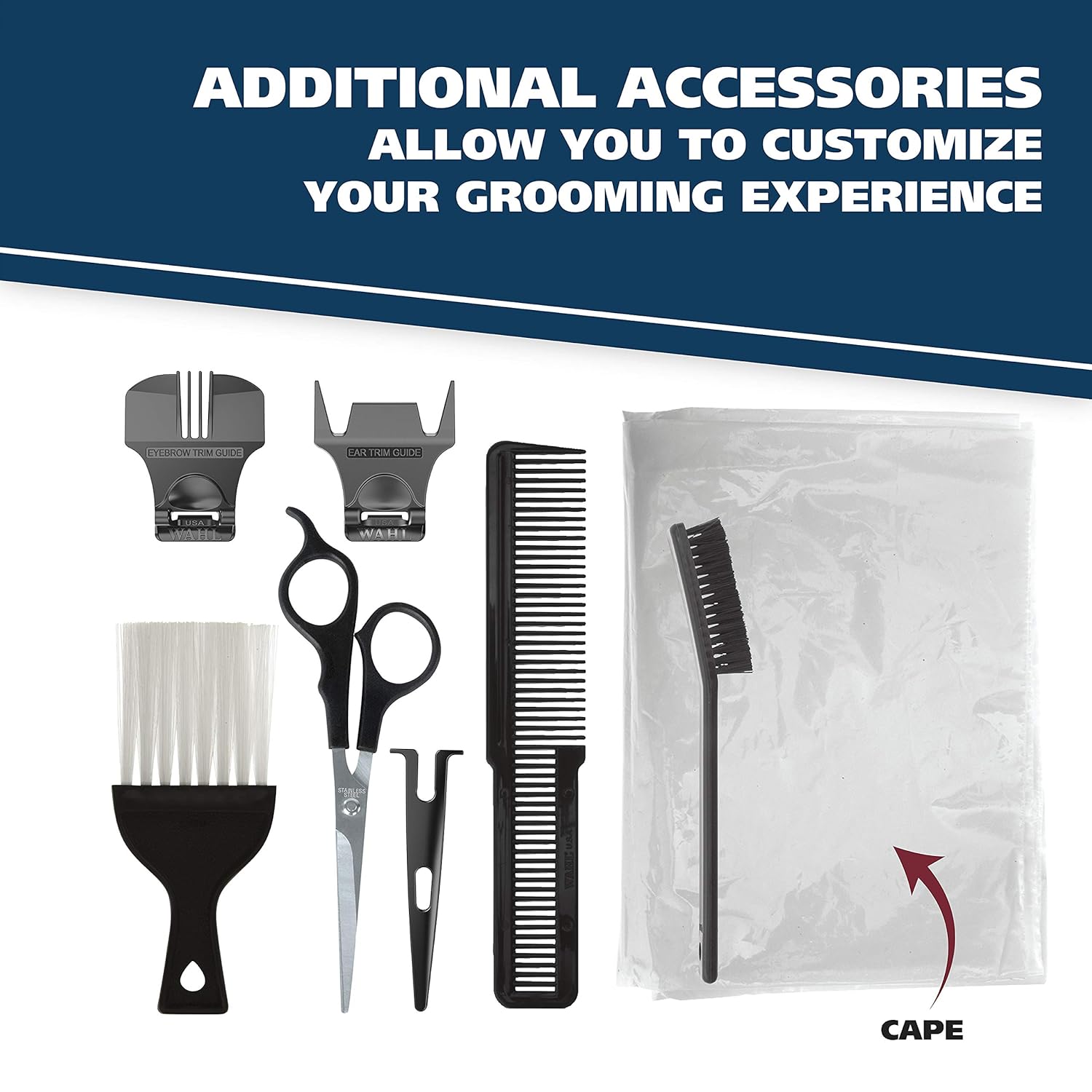 Wahl Corded Clipper Color Pro Complete Hair Cutting Kit for Men, Women, & Children with Colored Guide Combs for Smooth, Easy Haircuts - Model 79300-1001 : Hair Clippers : Beauty
