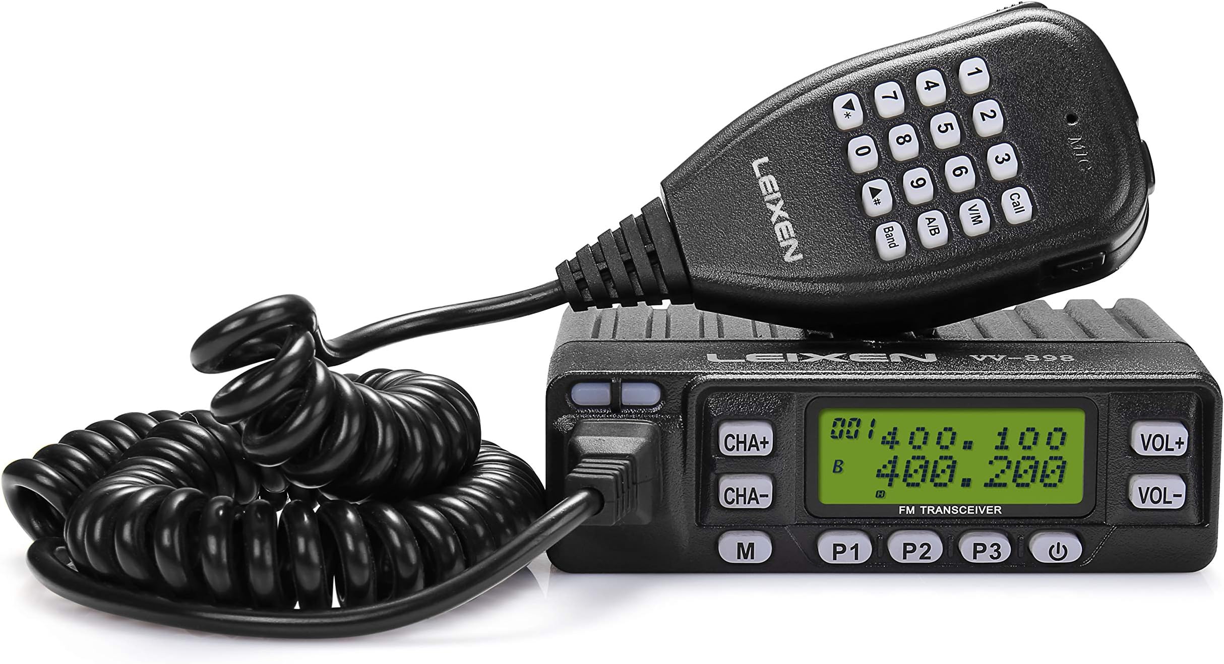 LEIXEN LX VV-898 Dual Band VHF/UHF 136-174/400-470MHz 10W Two Way Radio Mobile Transceiver Amateur Ham Radio