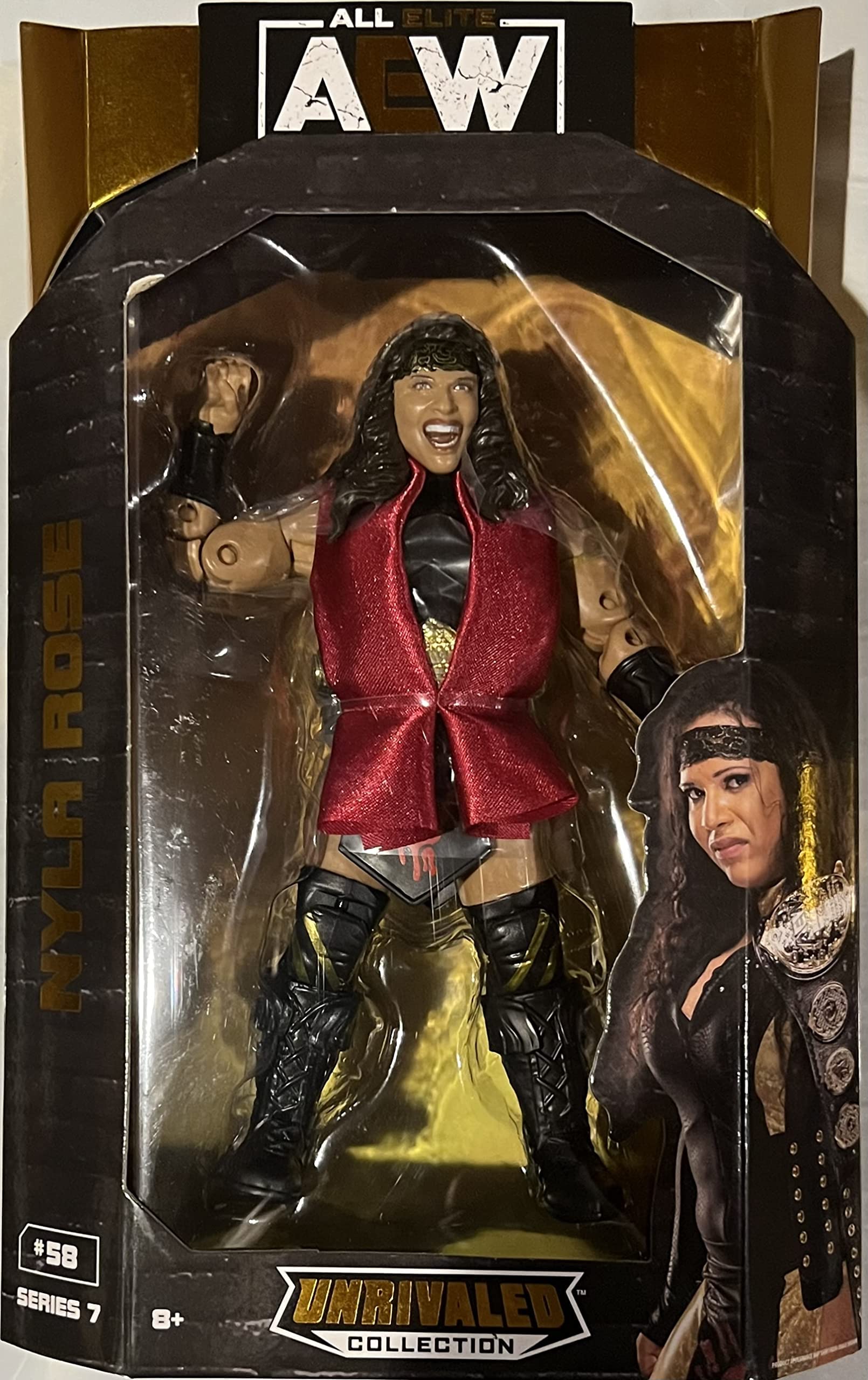 AEW Nyla Rose - Unrivaled 7 Jazwares Toy Wrestling Action Figure