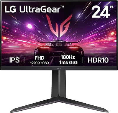 LG Ultragear 24GS65F 24 Inch 1080p 180Hz IPS G-Sync FreeSync HDR10