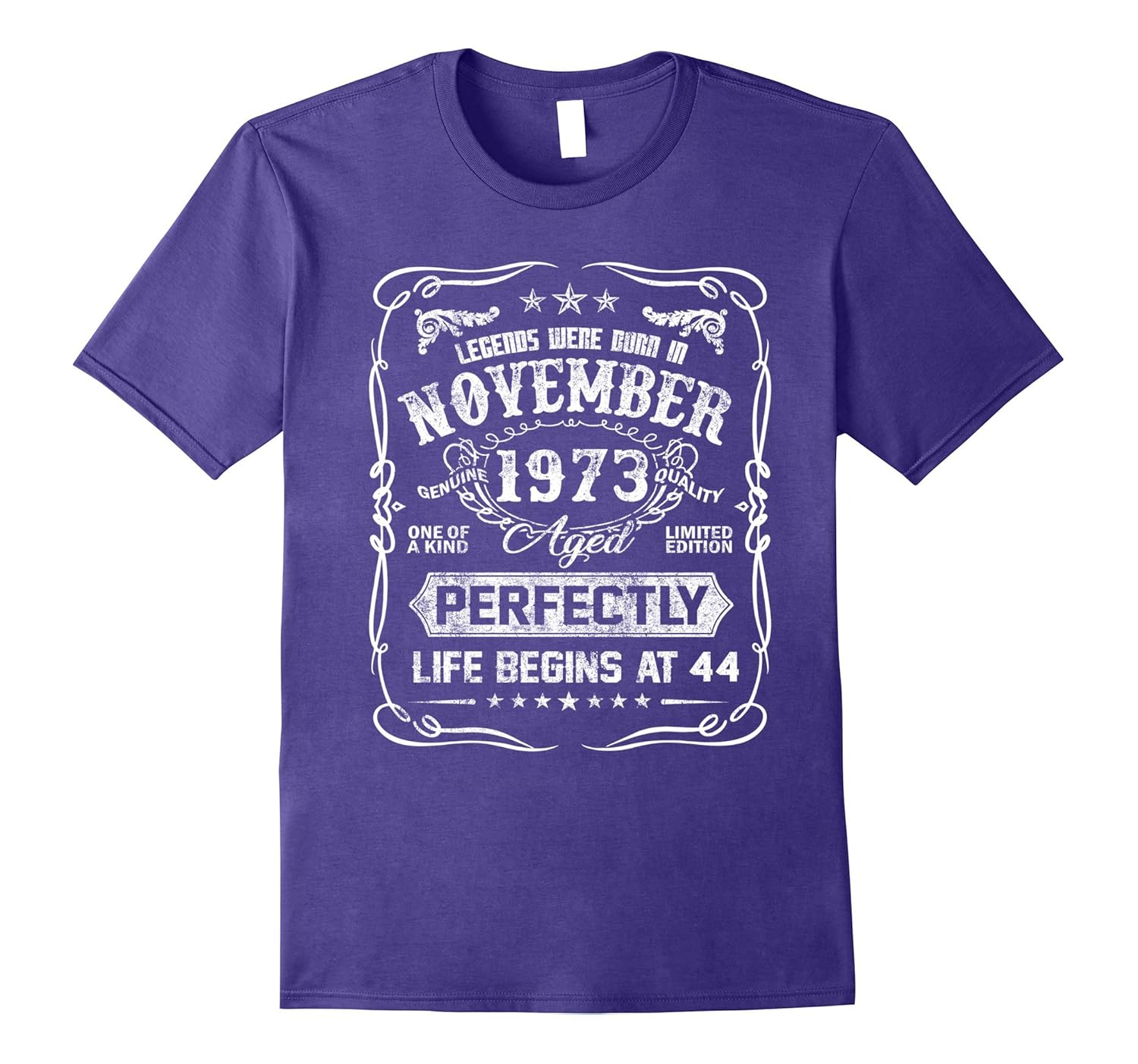 November 1973 - 44th Birthday Gifts Funny Tshirt-Rose