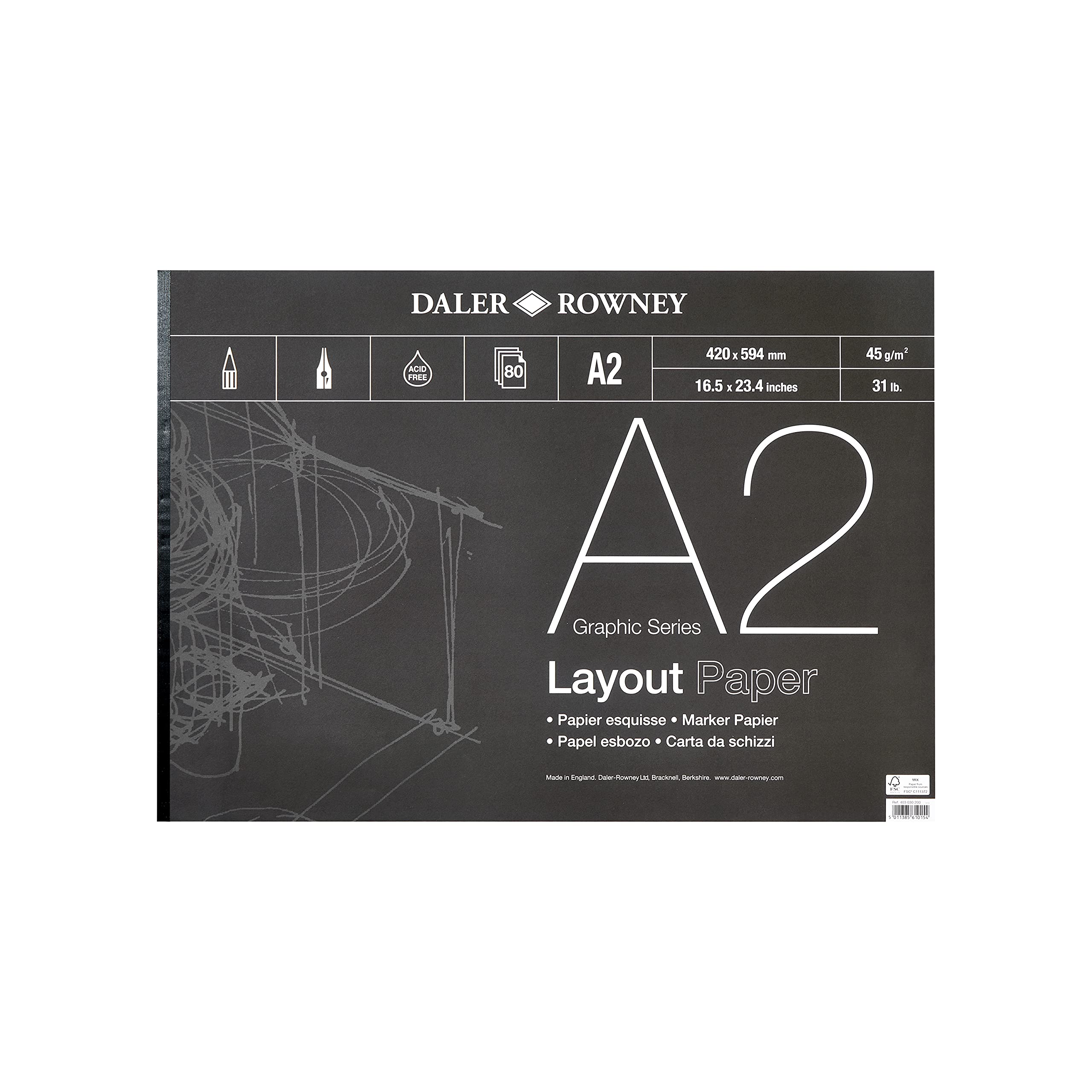 Daler - rowney DR403030200 a2 series a layout pad
