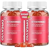 DREAVIO Keto ACV Gummies Advanced Weight Loss- Sugar Free 1000mg Apple Cider Vinegar Gummies for Women & Men, Vegan Keto Apple Cider Vinegar Supplement for Adult