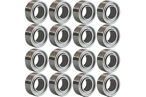 SACKORANGE 20 PCS MR63ZZ Deep Groove Double Shielded Ball Bearings - 3x6x2.5mm Micro Bearings for 3D Printers, Electric Motors, Home Appliances, Garden Machiner (MR63-ZZ)