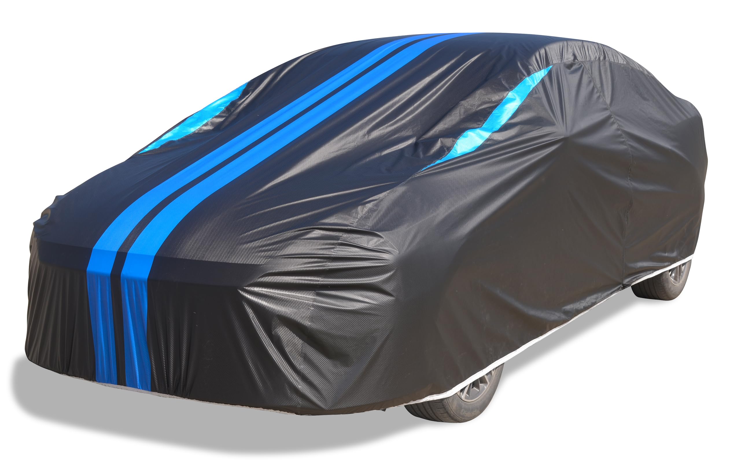 Photo 1 of WMCHEYI Car Covers for Automobiles, 6 Layers Car Cover Waterproof All Weather, Outdoor Car Cover Sun UV Rain Snow Wind Protection, Full Exterior Cover Fit for 177"(177 * 69 * 59 inch) Sedan