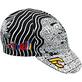 Cinelli Unisex's Louie Cordero Lolobuko Cycling Cap, Black, One Size | Cinelli Louie Cordero Art Cycling Cap - Italian Polyester, Stylish &amp; Unique