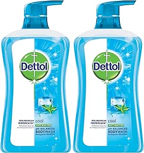 Dettol Anti Bacterial pH-Balanced Body Wa   sh, Cool, 21.1 Oz / 625 Ml