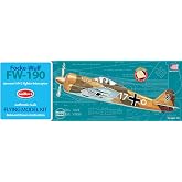 Guillow's Focke-Wulf FW-190 Model Kit, Small | Die-cut parts and decals for flight or static display Includes 24-page guide Ideal for beginners ages 10+ Made in USA
