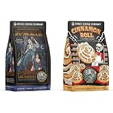 Bones Coffee Company Army of the Dark Chocolate and Cinnamon Roll Flavored Ground Coffee Beans Bundle | 12 oz Medium Roast Arabica Low Acid Coffee (Ground)