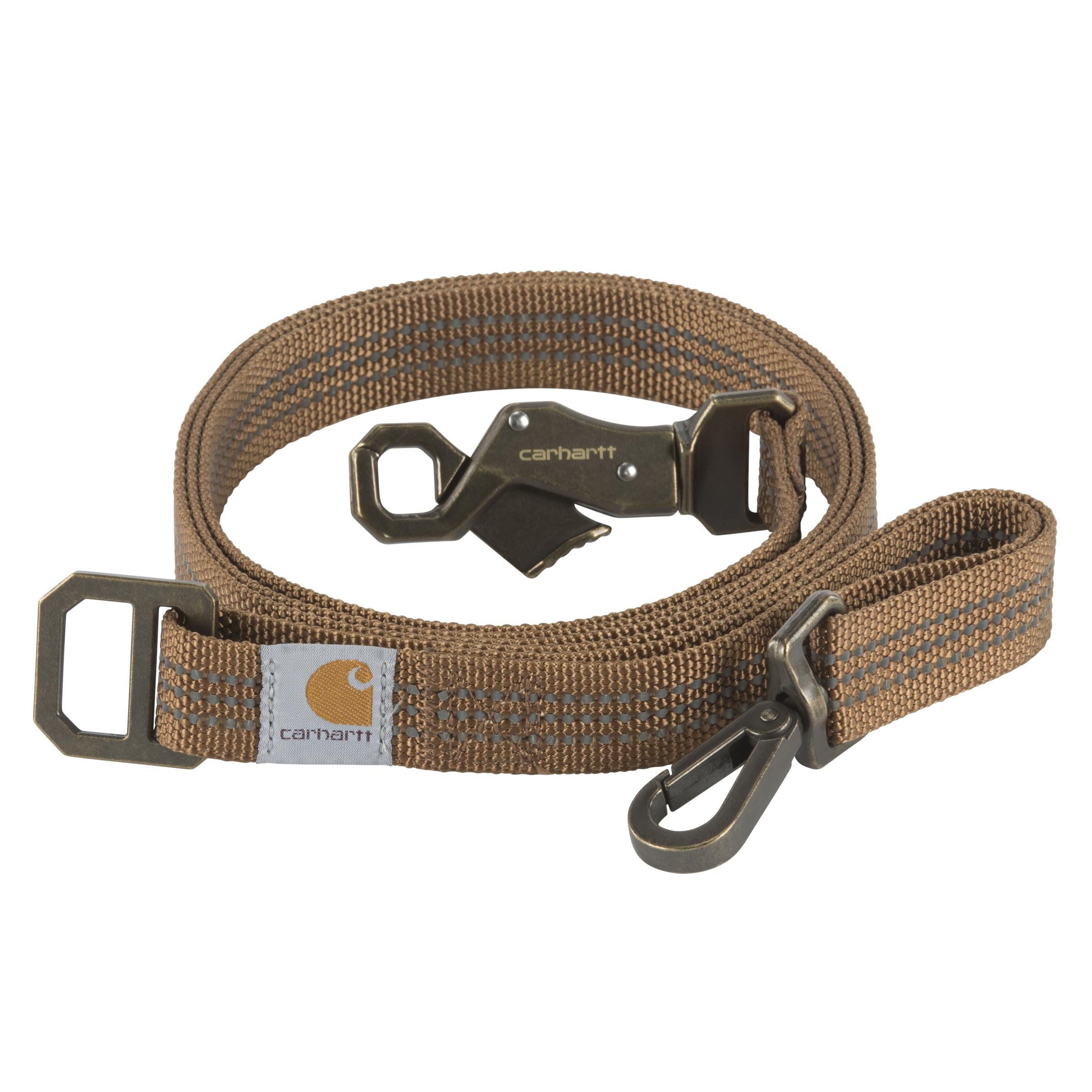 Photo 1 of Carhartt Dog Leash Brown/Brushed Brass, Large