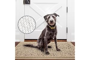 Ompaa Chenille Indoor Door Mat Entryway Rug, 36x24 Camel, Super Absorbent Mud Mats for Dirty Dogs Paws & Muddy Shoes, Non Slip Welcome Floor Doormats for Home Front Back Door, Patio, Garage, Entrance