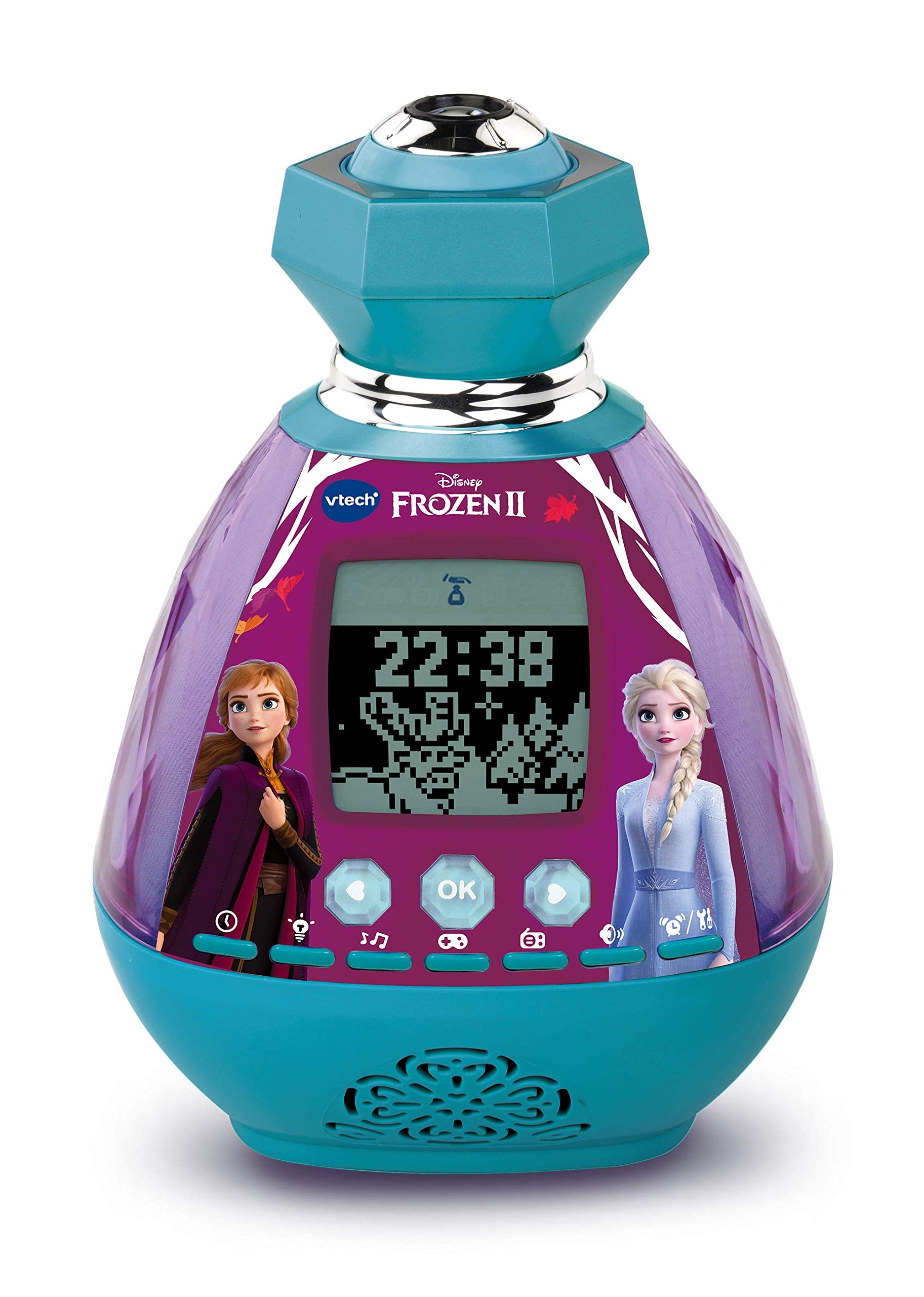 VTech Frozen II Magic Colour Clock, Multicoloured, 520603