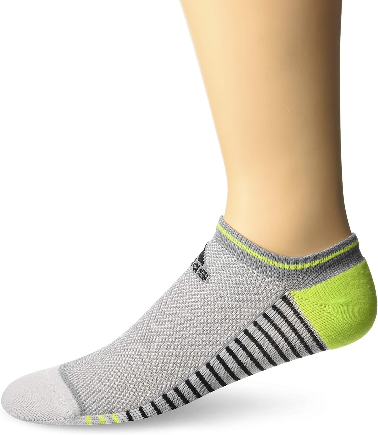 adidas Golf Men's Single Performance No Show Sock, Grey Three Heather