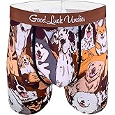 Good Luck Undies Men's Cats & Dogs Boxer Brief Underwear