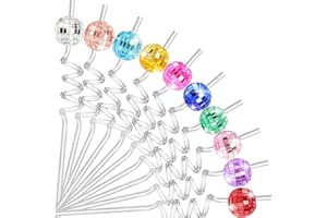 GENERIC 12 Pieces Colorful Mirror Disco Ball Straws 70s Disco Decorative Straws Mini Disco Straw Decor Disco Party Decorations Birthday Supplies