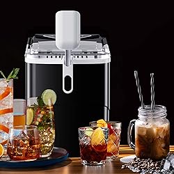 Silonn Countertop Ice Maker, 9 Ice Cubes in 6