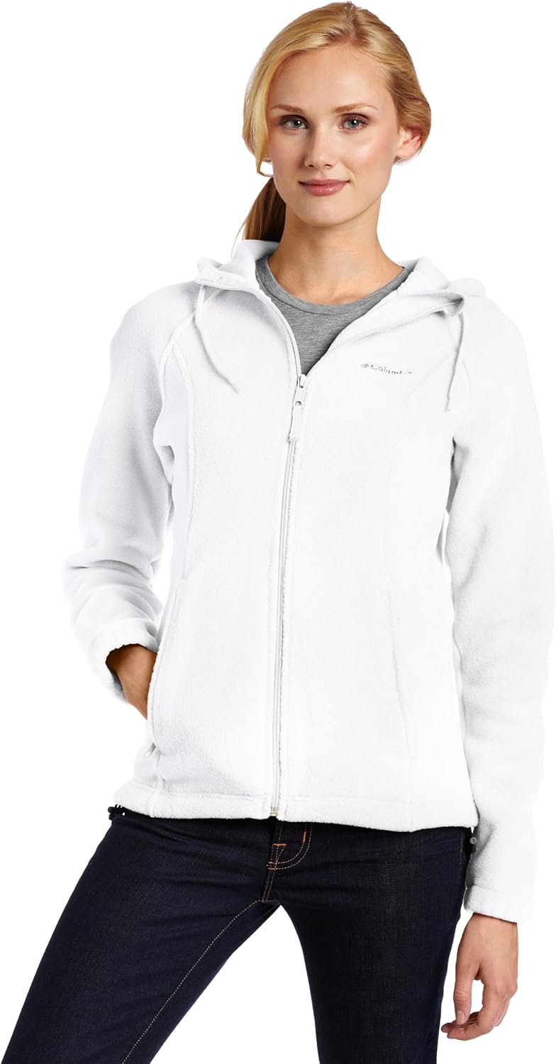 Columbia Women's Benton Springs Hoodie Jacket, White, Small