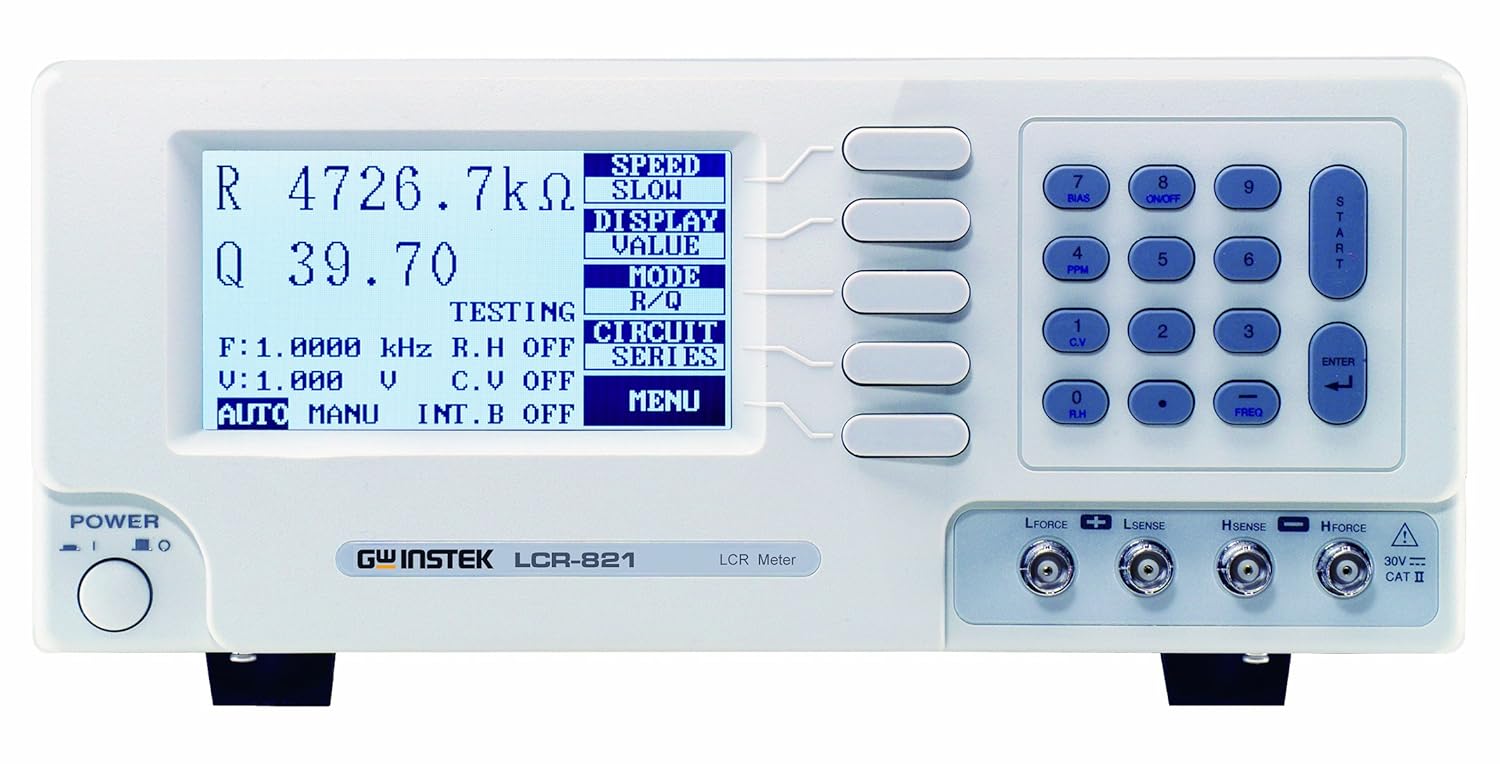 GW Instek LCR821 HighEnd Precision Digital LCR Meter, 12Hz to 200kHz