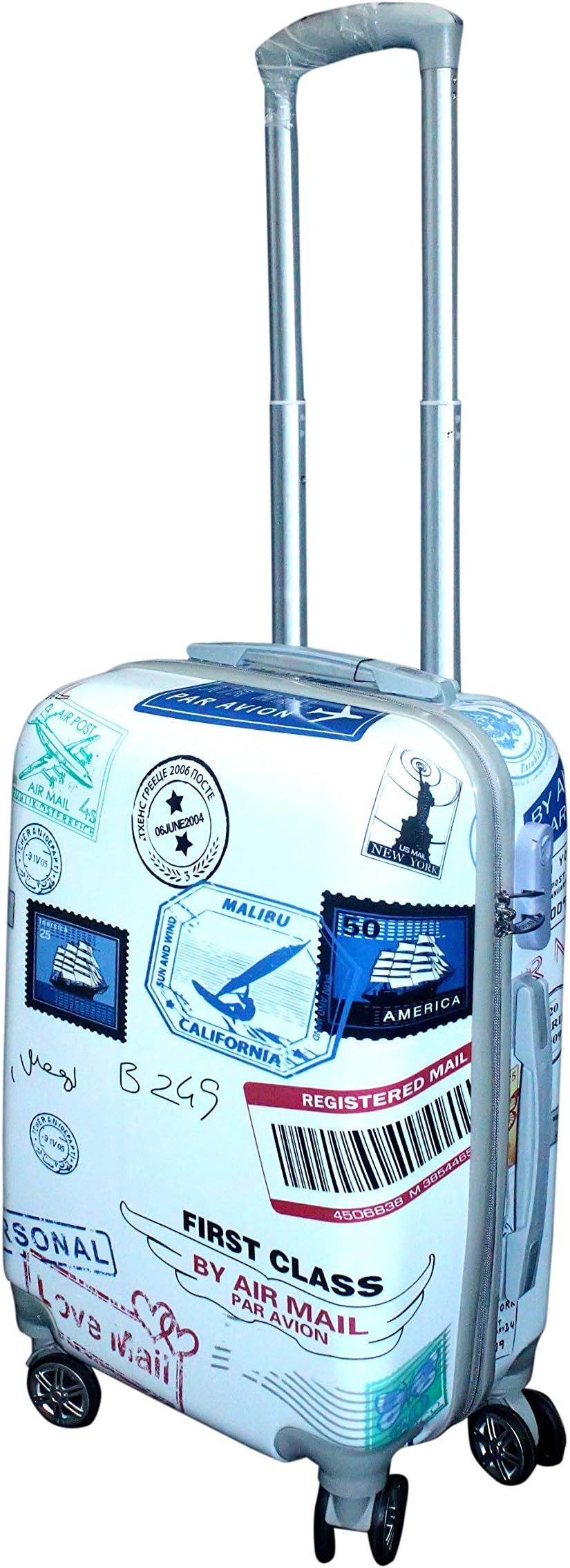 Haven Polycarbonate Non-Breakable Beautiful Printed Pattern 26 Cms Multicolour Trolley Bag