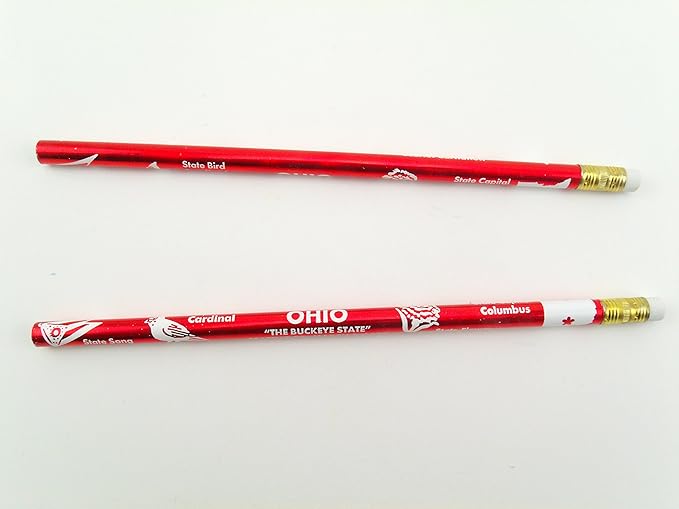 12PC State Of Ohio Pencils, 2 Lead Office Products