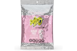 Sqwincher Zero Qwik Stik Sugar Free, Strawberry Lemonade, .11 0z (Pack of 50)
