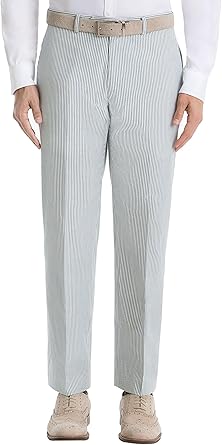 blue striped dress pants