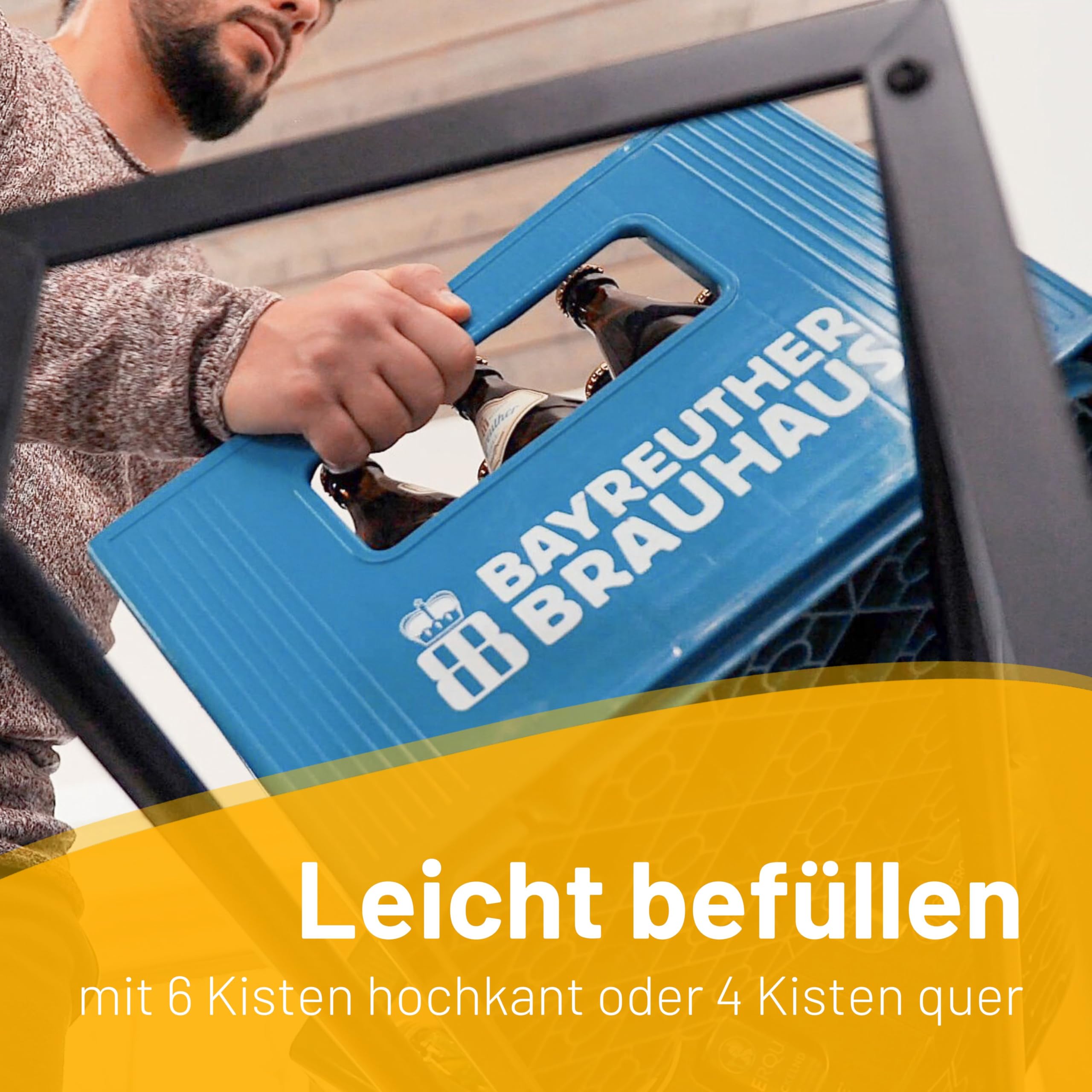 D&D Living® CRINO Getränkekistenregal 6 Kisten | Das Original Getränkeregal | maximale Stabilität und Leichter Aufbau | entwickelt in Österreich 7