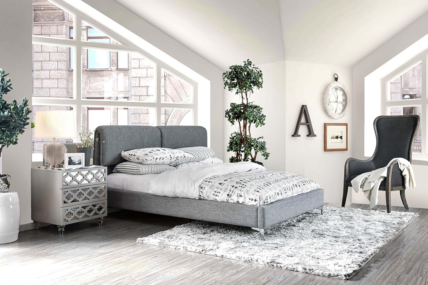 Amazon Com Esofastore New Contemporary Bedroom Furniture