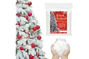 APRAGAZ 2BL Snow Flocking, Self-Adhesive Snow Flock Powdor, Polvo de Nieve Artificial para Arbol de Navidad, Instant Artificial Snow Magic fake snow for Xmas Trees Wreath Village Winter Displays Décor Indoor