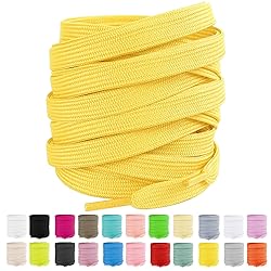 LUOFMISS 2 Pairs Flat Shoe Laces 5/16" Athletic