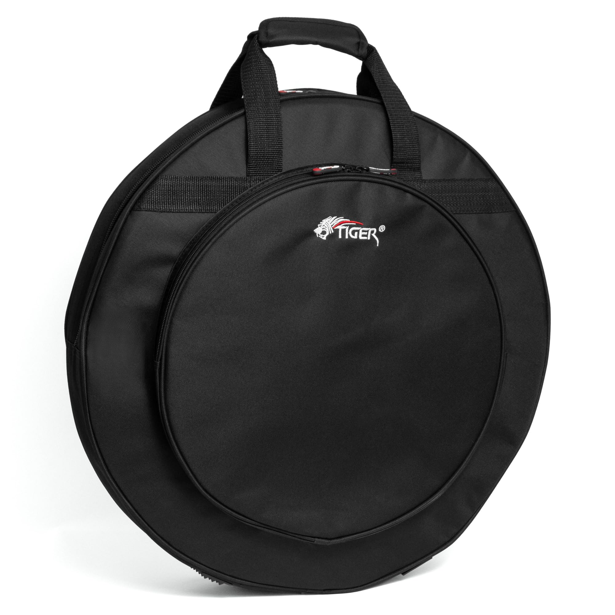 Tiger DGB21-BK Padded Cymbal Bag with Dividers and Back Straps – 21 Inches