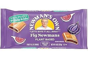 Newman's Own Plant Based Fig Newmans | Made with Organic Barley Flour & Organic Figs | Wheat-Free & Dairy-Free | No Artificial Ingredients |10 oz (Pack of 6)