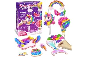 Poke-in Art – Décoration de rêve licorne magique, amusement sans désordre pour enfants, kits d'artisanat en bois, activité cr