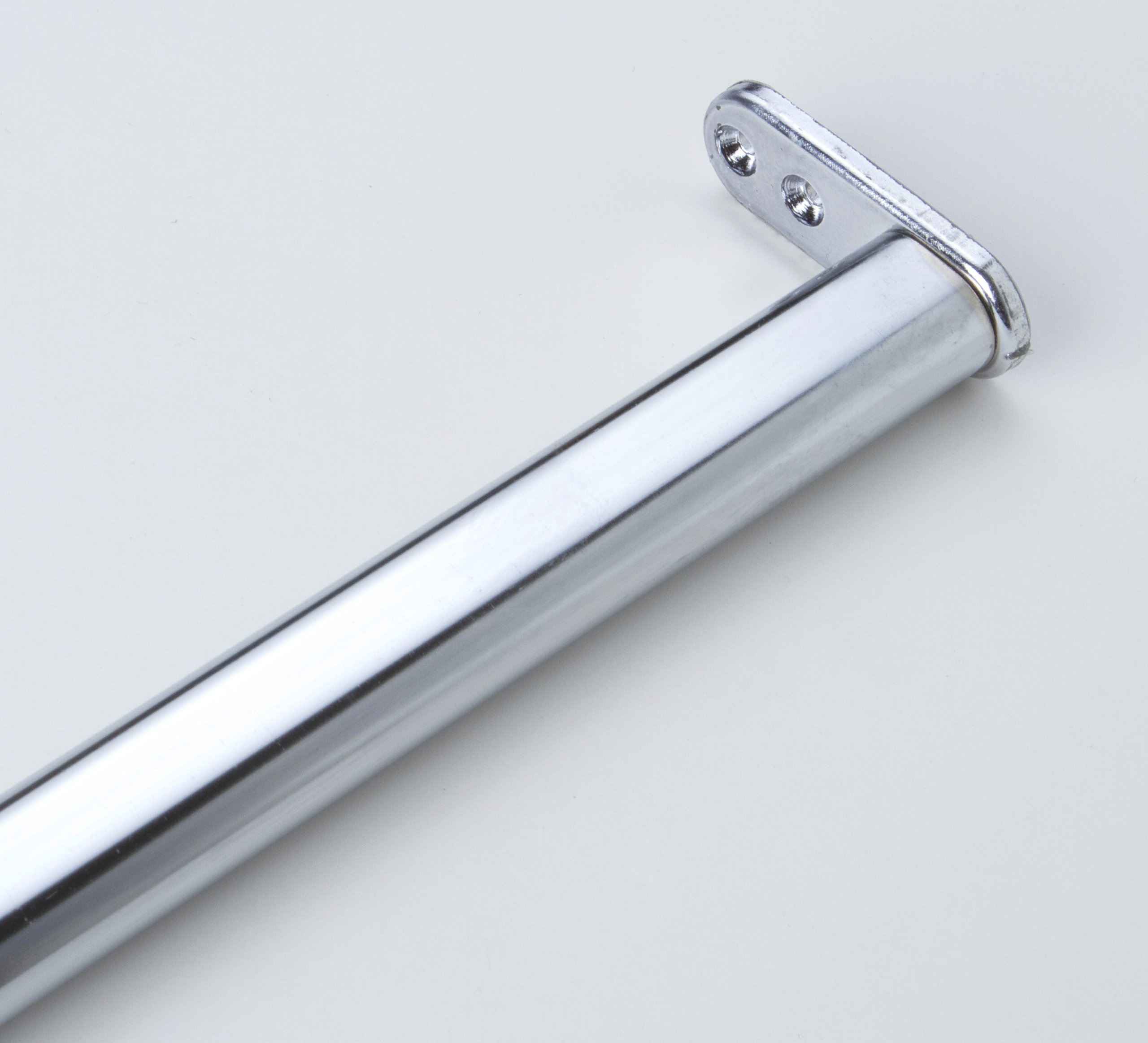 High Quality Wardrobe Rail, Clothes Rail, Metal in Shiny Chrome, Adjustable from 60 to 90 cm, Chrome-Plated 22 x 15 x 0,7