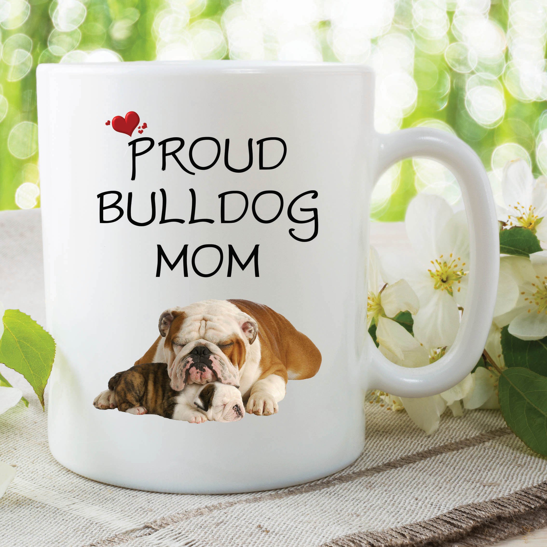 Bulldog Mug Birthday Work Cup Gift Secret Santa Christmas Ceramic Mug WSDMUG472