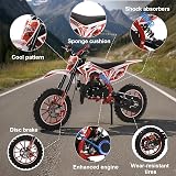ehozirta 49cc Kids Dirt Bike 2-Stroke Gas Motocross 40KM/H Disc Brakes Red view 5