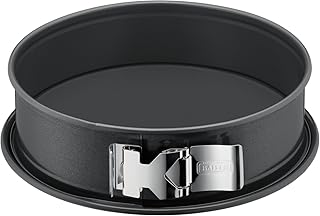 Kaiser La Forme Plus Springform, 28 cm rund, Flachboden, runde Backform, SafeClick-Verschluss, Emailleboden, antihaftbeschichtet, schnittfest, auslaufsicher