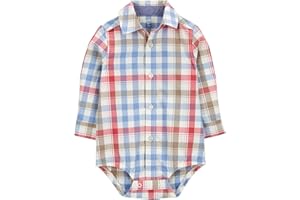 OSHKOSH B'GOSH baby-boys Buttonfront Bodysuit